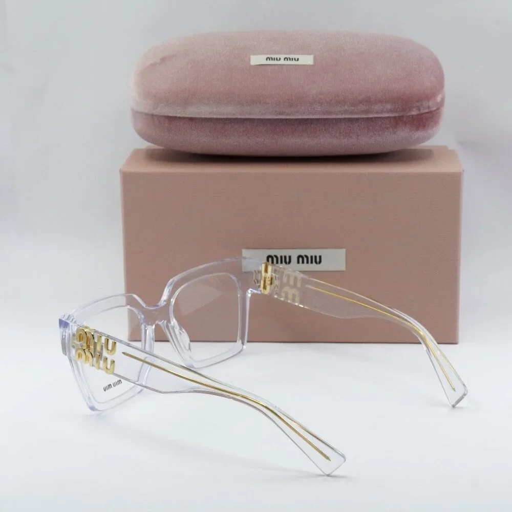 Miu Miu MU04UV 2AZ1O1 Square Eyeglasses 52mm - Crystal